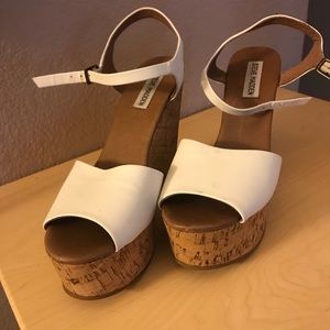 Steve Madden cork wedges size 10